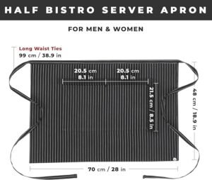 Chef Works Unisex Half Bistro Server Apron
